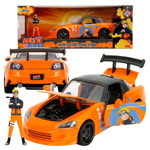 Jada Naruto Auto 2001 Honda S2000 + Figurka Metalowa