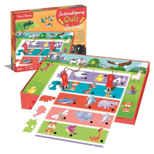 Clementoni Мені Вчитися Граючи Інтерактивний Вікторина Тварини Освітній Набір 4+