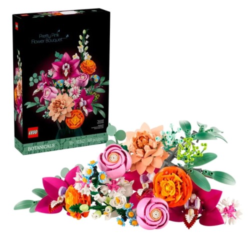 Lego Icons Колекція Ботанічна Гарний Букет Рожевих Квітів 749 шт. 18+