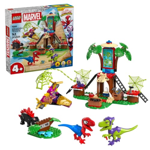 LEGO MARVEL Spidey I Super Kumple Bitwa Spidey’ego I Gobby’ego Przy Domku Na Drzewie Zestaw Klocki 143 El. 4+