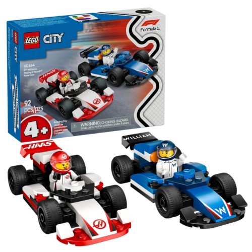 Lego City Zestaw F1 Bolidy Williams Racing i Haas F1 Klocki 92 El. 4+