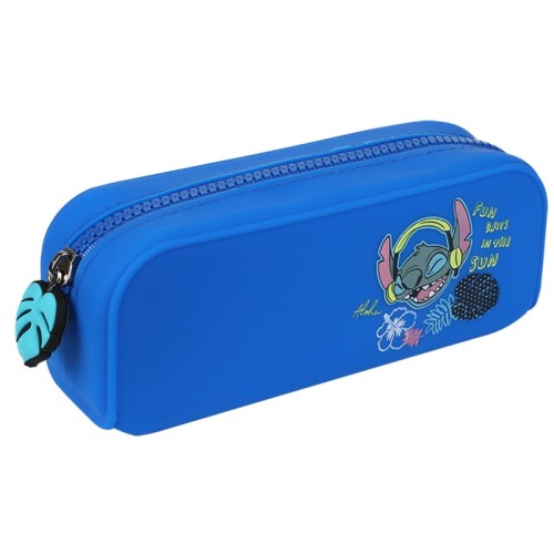 Coolpack Disney Black Saszetka Silikonowa Piórnik Etui Tuba Jednokomorowa Bez Wyposażenia Stitch Granatowy