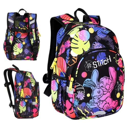 Coolpack Disney Black Toby Mały Plecak Przedszkolny Stitch Czarny