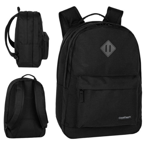 Coolpack Scout Plecak Szkolny Młodzieżowy 2-komorowy 25L. Black Collection Czarny