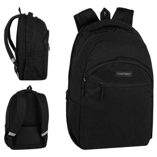 Coolpack Bang Plecak Szkolny Młodzieżowy 2-komorowy Black Collection Czarny