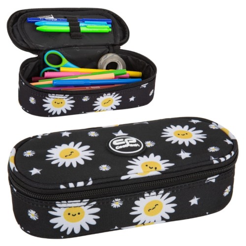 Coolpack Campus Piórnik Jednokomorowy Z Klapką Bez Wyposażenia Daisy Black