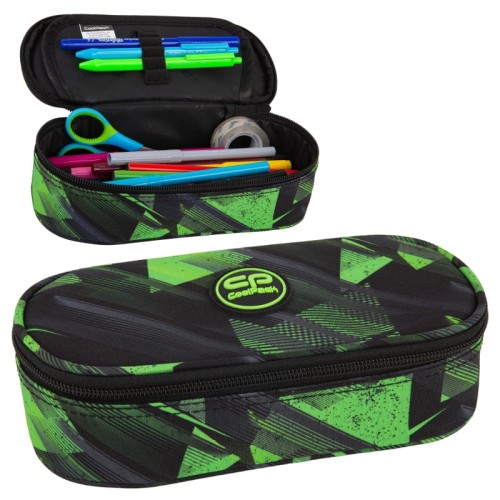 Coolpack Campus Piórnik Jednokomorowy Z Klapką Bez Wyposażenia Green Mirror