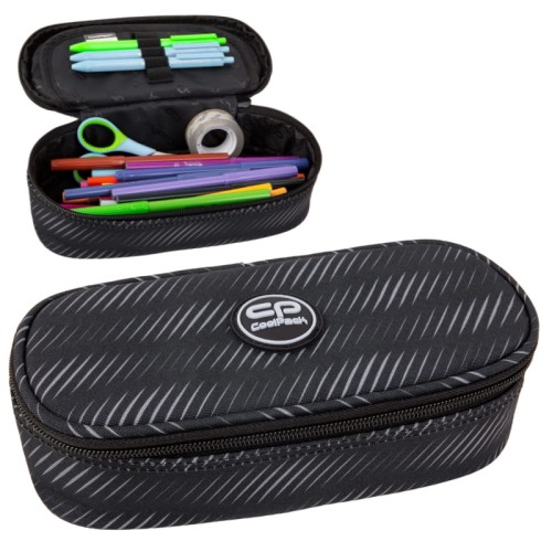 Coolpack Campus Piórnik Jednokomorowy Z Klapką Bez Wyposażenia Obsydian