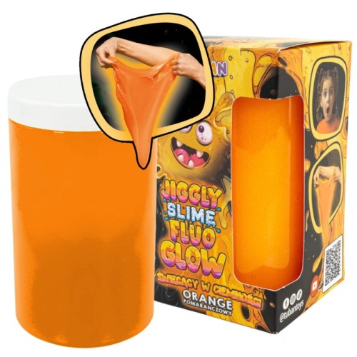 Tuban Jiggly Slime Fluo Glow Glutek Elastyczny Świecący W Ciemności Pomarańczowy