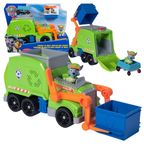 Psi Patrol Pojazd Ratunkowy Deluxe Rocky Śmieciarka Z Akcesoriami
