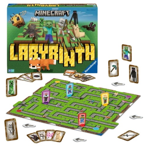 Ravensburger Gra Planszowa Rodzinna Minecraft Labyrinth Labirynt 7+