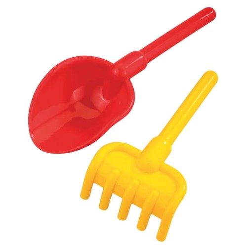 Marioinex Komplet Zestaw Zabawki Do Piasku Ogródka Łopatka + Grabki