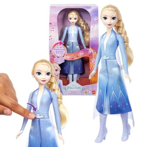 Disney Kraina Lodu Frozen Lalka Elsa Śpiewająca "Chcę Uwierzyć Snom" 4 Języki