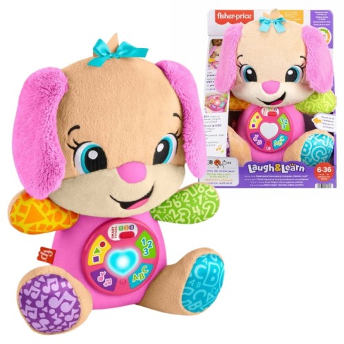 Fisher Price Siostrzyczka Szczeniaczka Uczniaczka 3 Poziomy Nauki 5 Języków 6m+