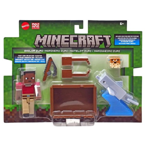 Mattel Minecraft Figurki Podstawowe 2-pak Sailor I Zuri 6+