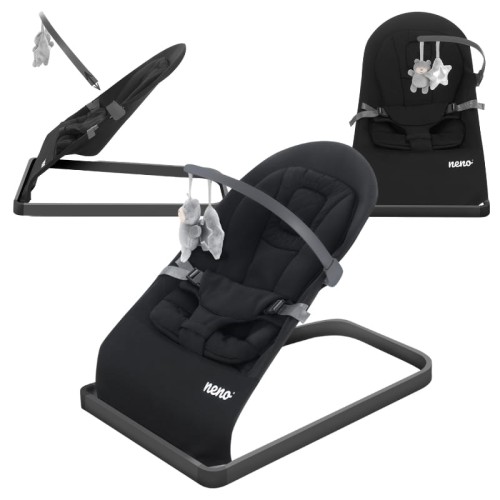 Neno Chiaro Black Лежачок Для Дітей Гойдалка Чорний