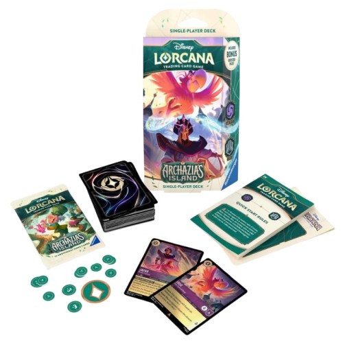 Ravensburger Disney Lorcana Колекційна карткова гра Стартерна колода Archazia's Island + 1 бустер
