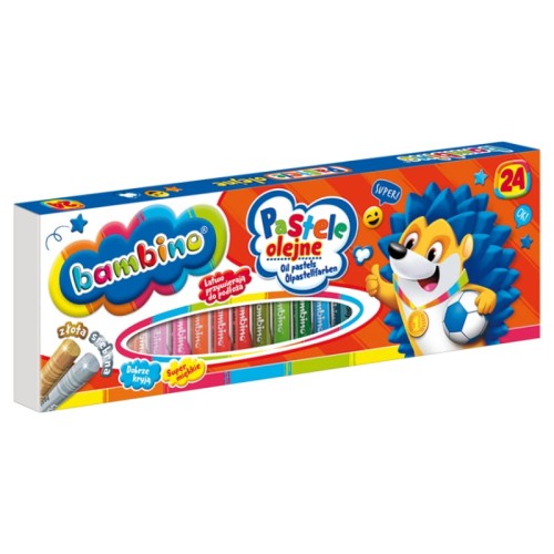 Бамбіні Олійні Пастелі Шкільні Для Дітей 24 Кольори