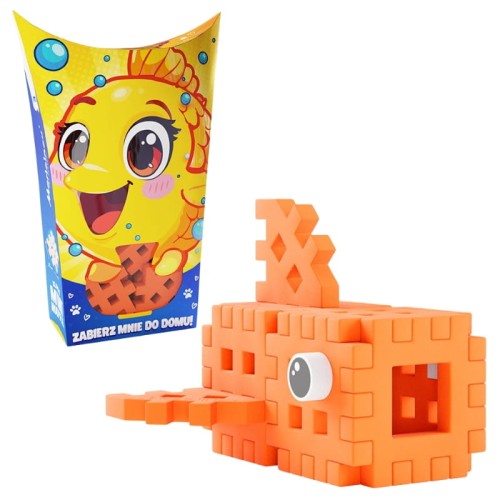 Marioinex Конструктор Mini Waffle Маленькі Тварини Вкладиші Pocket Pets Рибка 16 Ел. 3+