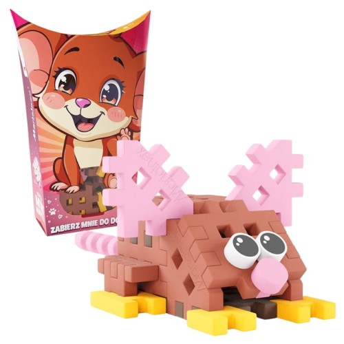 Marioinex Конструктор Mini Waffle Маленькі Тварини Кишенькові Pocket Pets Миша Мишка 25 Ел. 3+