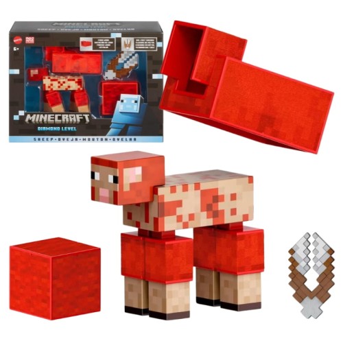 Mattel Minecraft Набір Діамантовий Рівень Вівця Фігурка Вівці З Гри