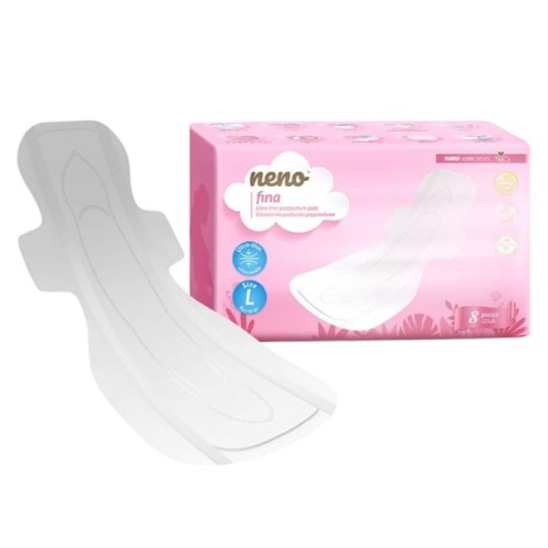 Neno Fina Одноразові Підгузники П післяродові Дихаючі L 8 шт.