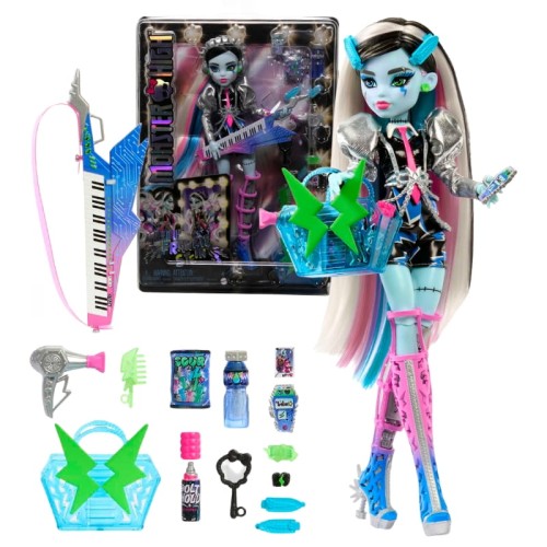 Monster High Frankie Stein Лялька Модна Електризуючий Стиль Зірка Року Аксесуари