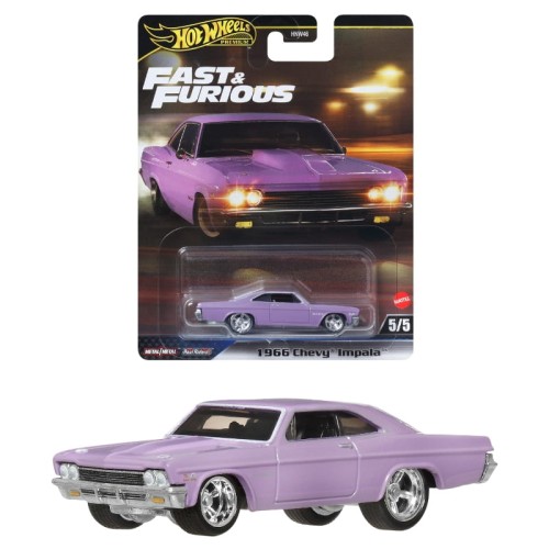 Hot Wheels Premium Швидкі та Язикаті Fast & Furious Авто Машинка Ресорка 1966 Chevy Impala 5/5