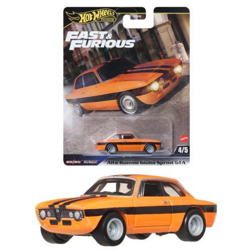 Hot Wheels Premium Швидкі і Божевільні Fast & Furious Автомобіль Різдвяний Ресорок Romeo Giulia Sprint GTA 4/5
