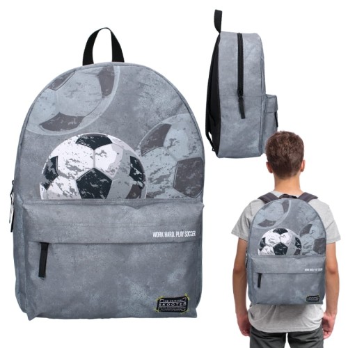 Vadobag Рюкзак Шкільний Дошкільний Молодіжний На Екскурсії Дитячий Скутер Футбольний High Score Сірий