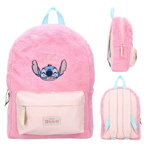 Vadobag Малий Рюкзак Дитячий Дошкільний Шкільний Для Вилазок Пухнастий М'який Stitch Рожевий So Charming