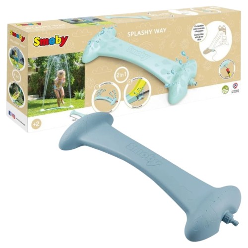 Smoby Life Водяна іграшка для саду Splashy Way 2в1 Російська для води для гірки Фонтан води Завіса