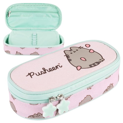 С. Маювський Пенал Шкільний Сумка Укріплена З Внутрішньою Клапаном Чехол На Шкільні Приладдя Пушін Пінк