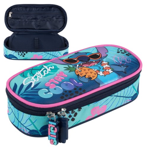 St. Majewski Підлітковий Пенал Сумка З Укриттям З Внутрішньою Клапаном Чохол Для Шкільних Приладів Stitch Stay Cool