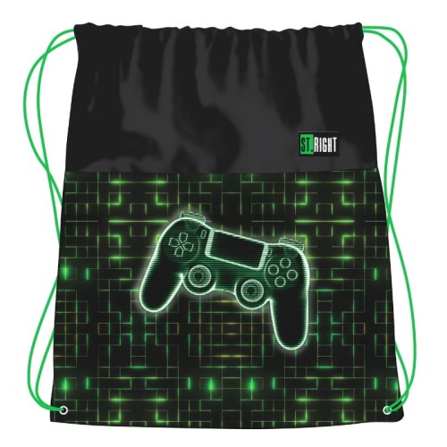 St. Right Спортивний Шкільний Мішок Гімнастичний Для Взуття Для Школи На Басейн Тренування Неоновий Pad