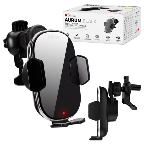 Xblitz Автоматичний автомобільний утримувач з функцією бездротової зарядки Aurum Black