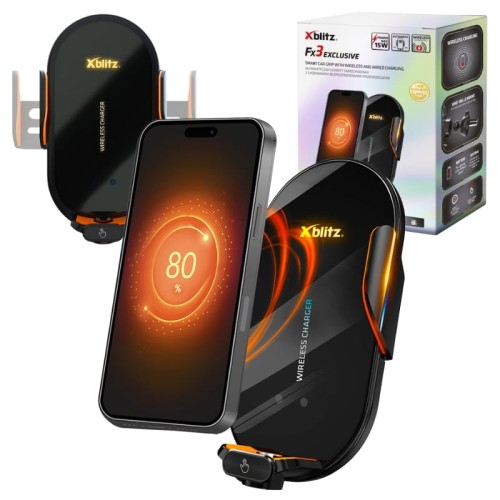Xblitz Автоматичний Автотримач З Безпровідною І Провідною Зарядкою FX3 Exclusive
