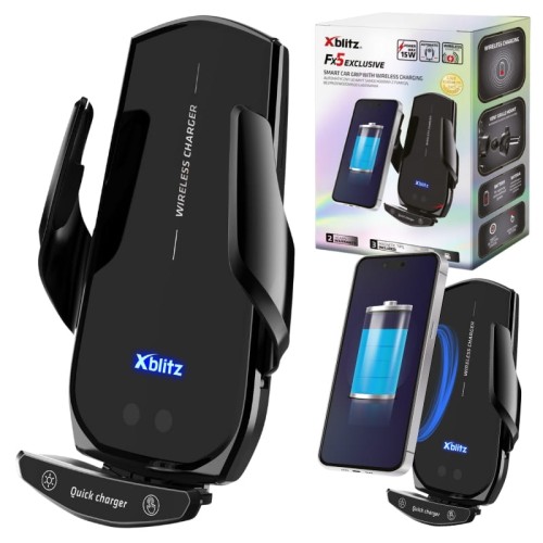 Xblitz Автоматичний Автомобільний Тримач З Функцією Безпровідної Зарядки FX5 Exclusive