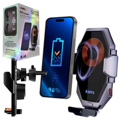 Xblitz Автоматичний АвтоТримач З Функцією Безпровідної Зарядки FX8 Elegance