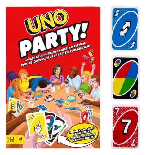 Mattel Games Гра Настільна Карточна Uno Party Карти 7+