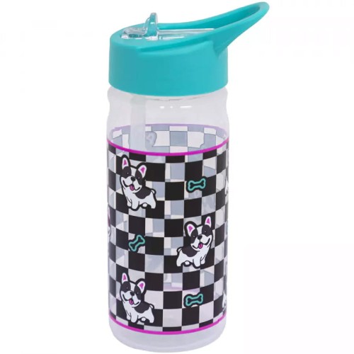 Astra Bidon Aqua Pure З Трубкою Бутилка Для Напоїв Воду Шкільна До Школи Безпечна Без BPA 450 мл Милий Щеня