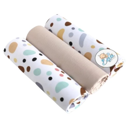 Ega Kids Муслінові підгузки з візерунком 3-штуки 60x80 см