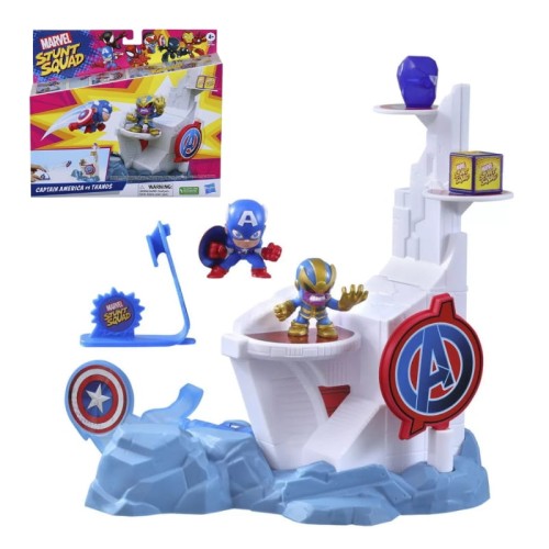 Marvel Stunt Squad Набір Фігурок Капітан Америка проти Таноса