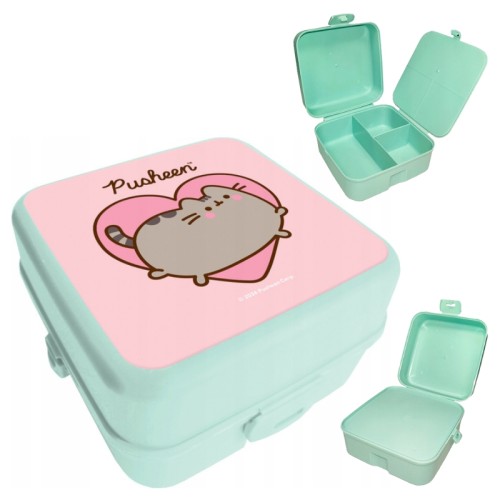 St. Majewski Ланчбокс Контейнер Для Другої Сніданку Сніданкова Коробка Двоярусна Pusheen М'ятна