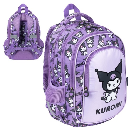 Рюкзак шкільний підлітковий великий з чотирма відділеннями Kuromi 22л