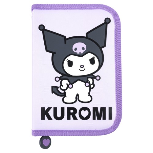 Стенд. Маювський Пенал Шкільний Фіолетовий Двоклапанний Чохол Для Шкільних Приладів Kuromi