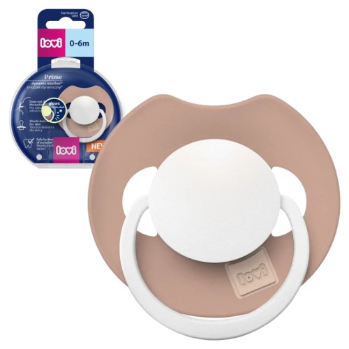 Lovi Пустушка Силіконова Динамічна Що Світиться В Темряві Prime 0-6м 1шт. Blush