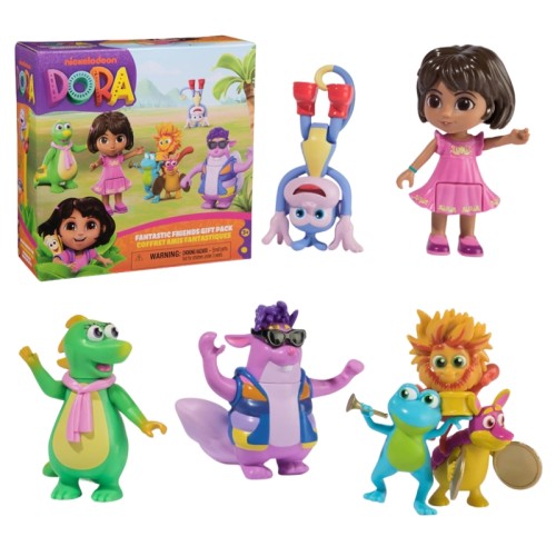 Дора Знайомиться зі Світом - Набір Фігурок Дора, Бутс, Тіко, Іса та Тріо Фієсти
