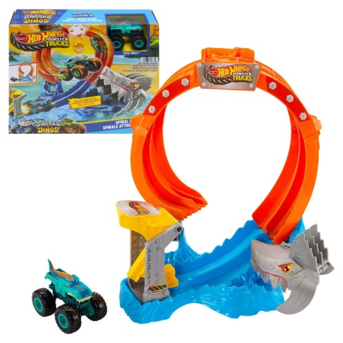 Hot Wheels Monster Trucks Набір Кільце Акули + Автомобіль 4+