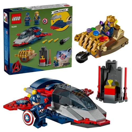 Lego Marvel Капітан Америка Проти Таноса Набір 76319 Супергерої 107 ел. 4+